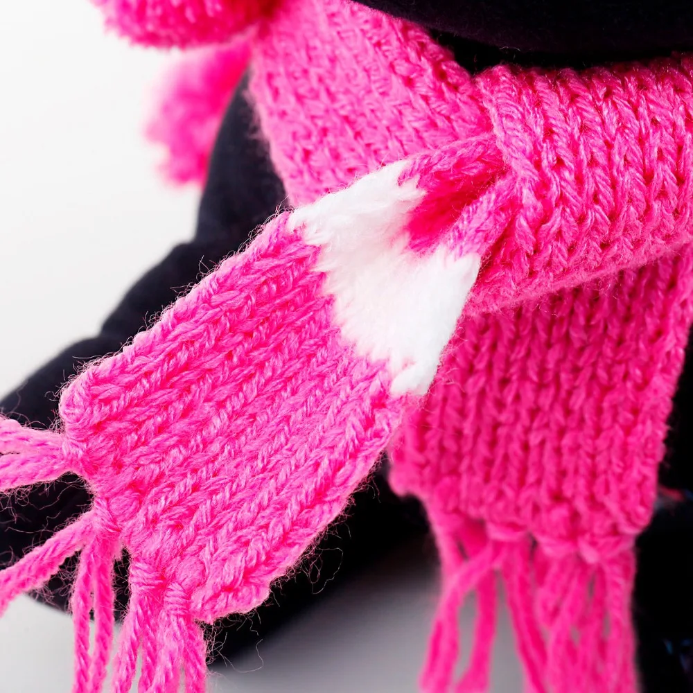 PETCIRCLE в полоску Собака шапка и шарф 2 Цвет Размеры XXS-l собака зимняя Pet Hat scarffor