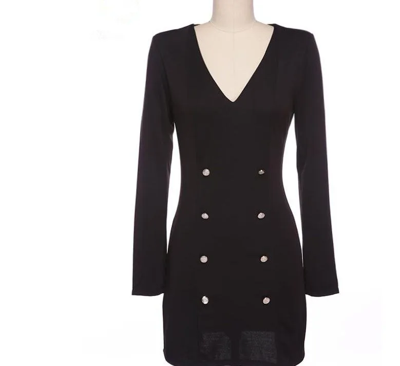 2016 Женщины Дамы Офис Рабочая Одежда Карандаш Dress Casual Bodycon С Длинным Рукавом