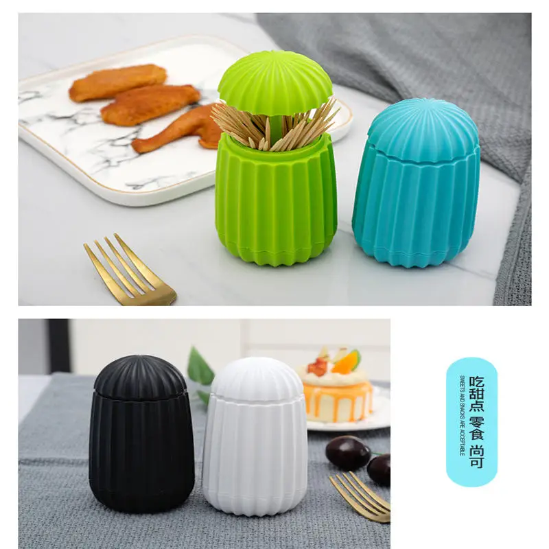 YODE Творческий кактус форма держатели для зубочисток автоматический коробочка