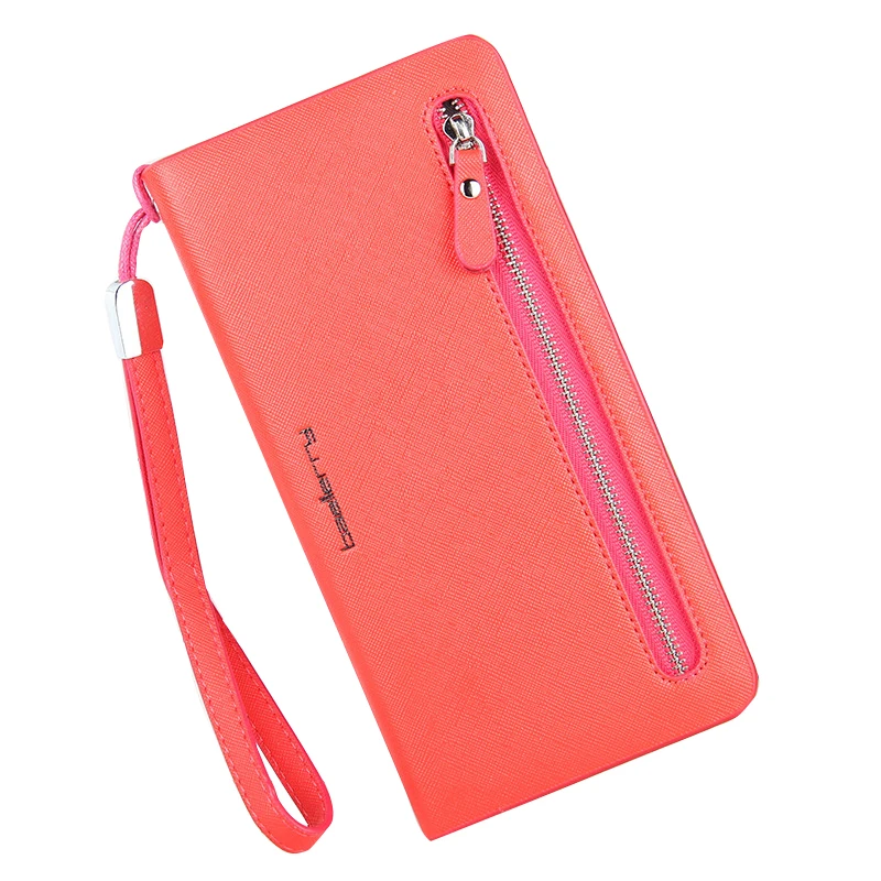 

Wallet Women's multi color Double Zippers Purse Female Wallets card bits iphone Handy Bags Pocket Women Wallets clutchs