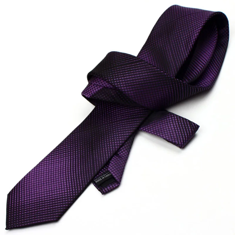 2018 г. Модные мужские 7 см Тощий шелковый галстук Бизнес Свадьба шеи галстуки