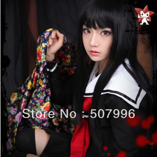 Ell Girl/Jigoku Shoujo Ai Enma школьная форма моряка карнавальный костюм платье|jigoku shoujo|shoujo