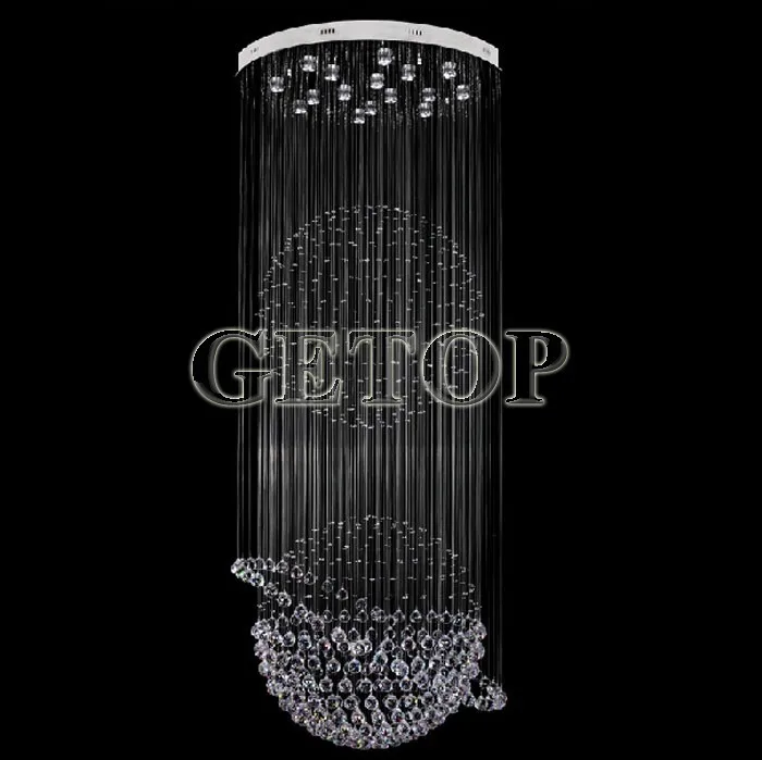 Лучшая цена современная роскошная светодиодная хрустальная лампа дуплексная