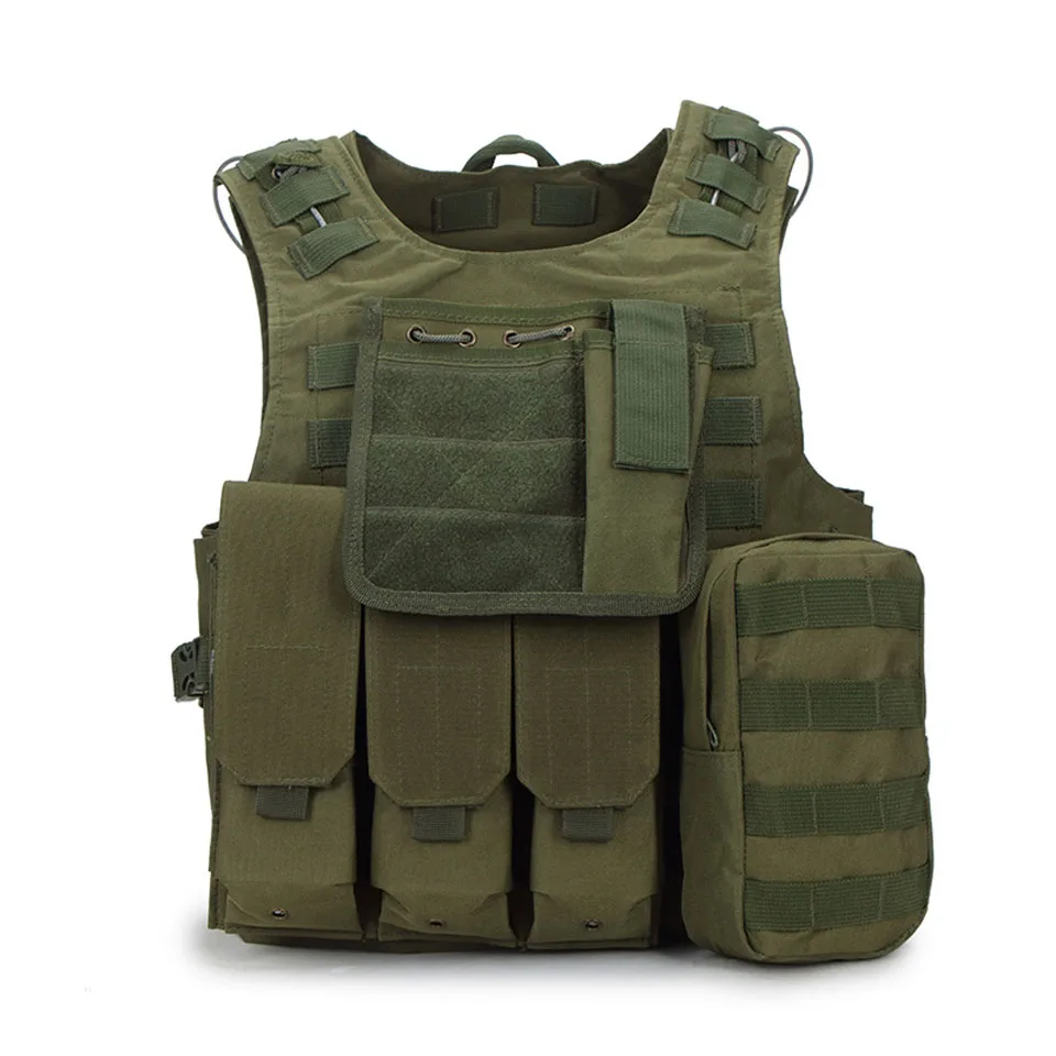 

1PCS Camouflage Hunting Military Tactical Vest Wargame Body Molle Armor Hunting Vest CS Outdoor Jungle Equipment