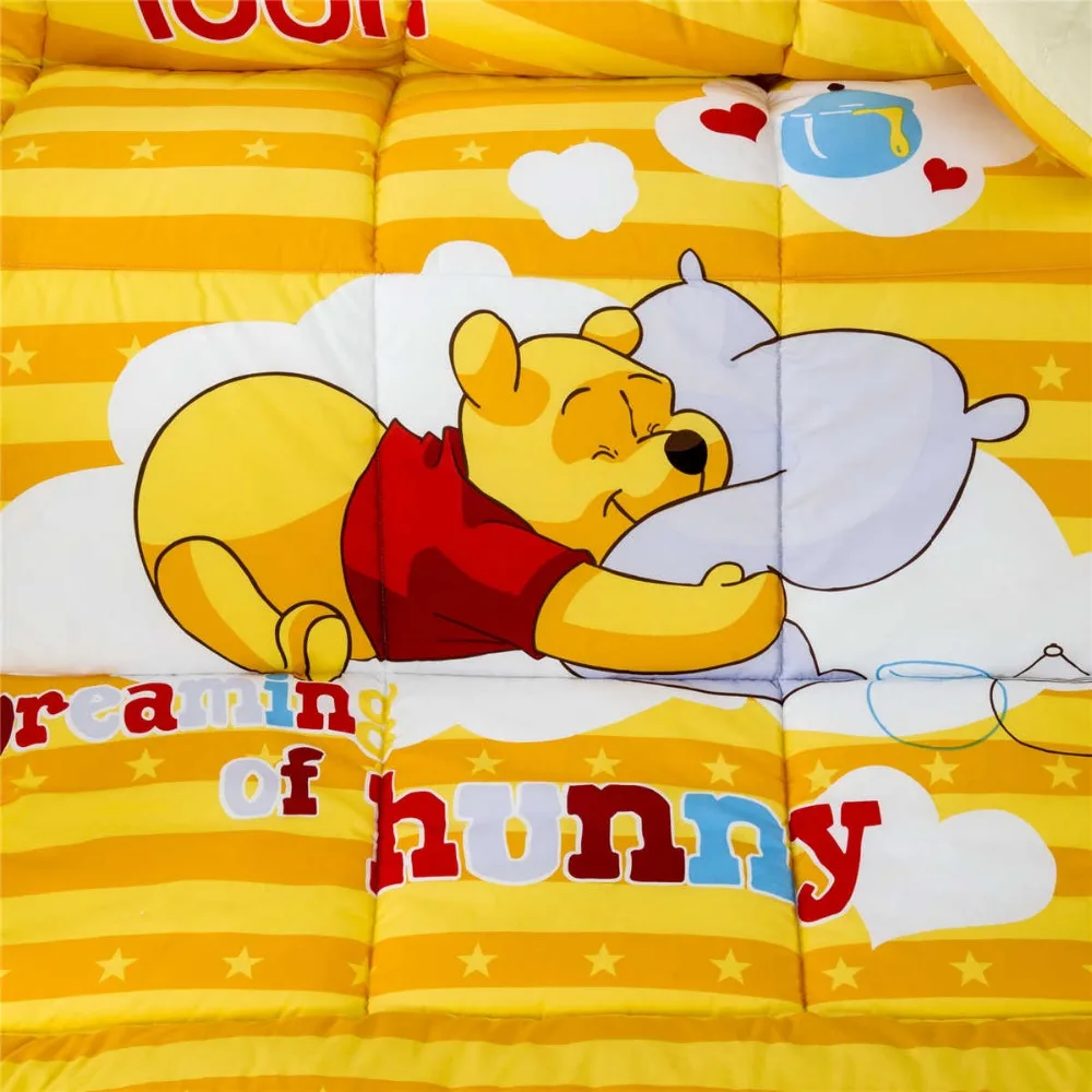 Одеяло с принтом Винни Пуха для девочек Хлопковое одеяло на осень и зиму