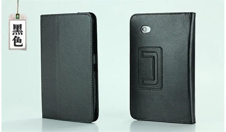 Black Чехол-книжка из искусственной кожи для samsung Galaxy Tab2 Tab 2 7,0 " P3100 P3110 P3108 планшет+ пленка для экрана - Цвет: Black