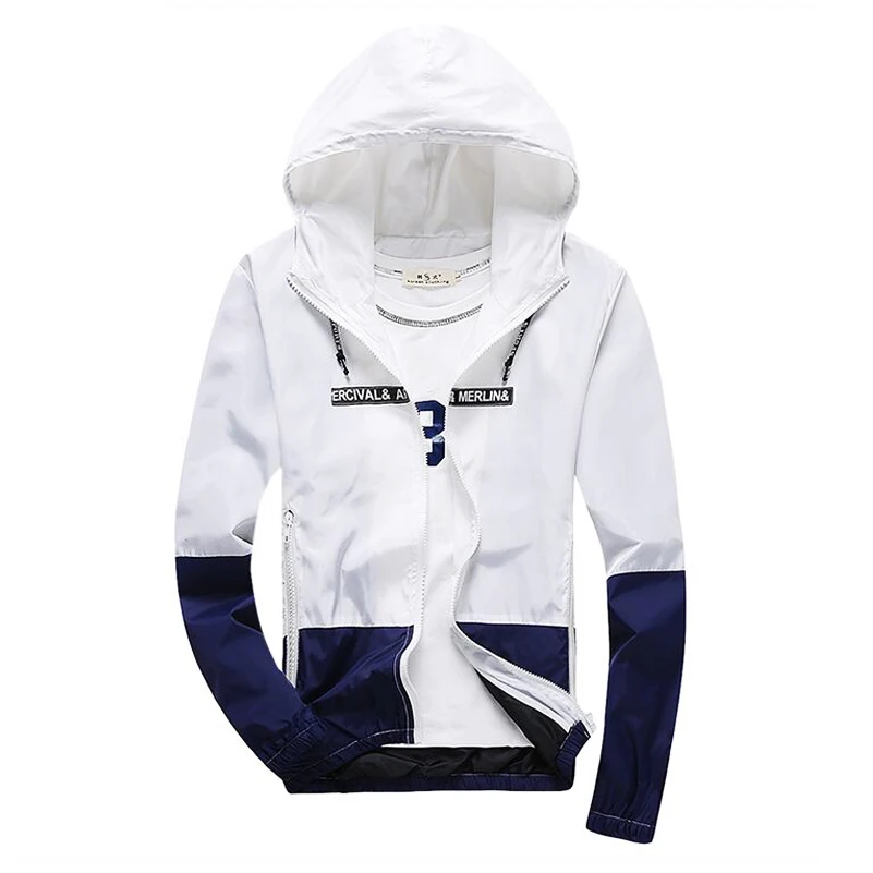 Осень 2017 г. Новая куртка Для мужчин модные высокое качество Легкая повседневная с