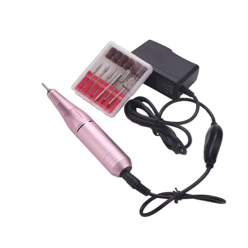 

1set Professional Electric Nail Nursing Kit 100-240V 6 bits Drill Nail Machine Pedicure & Manicure Polish Nail Art Tool