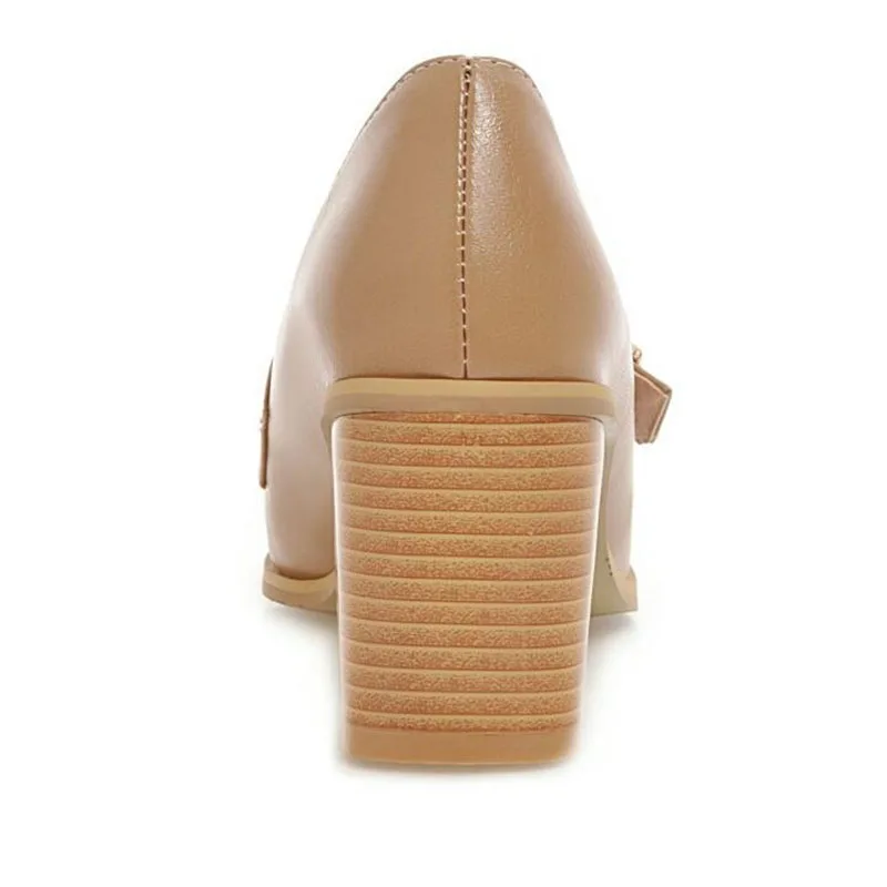 Большие размеры 40-43 женские туфли-лодочки с закрытым носком Демисезонная обувь