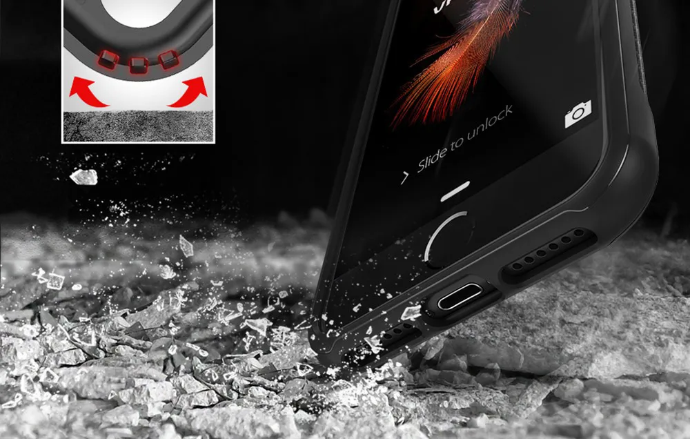 VERUS прочный защитный чехол для Apple iPhone 7 8 из углеродного волокна гибкий противоударный 7 8 Plus силиконовый чехол с подставкой VRS чехол s
