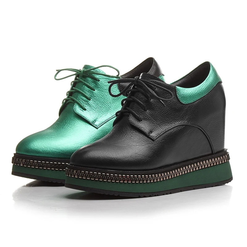 Новинка 2017 года сезон весна осень модные женские туфли из натуральной кожи на