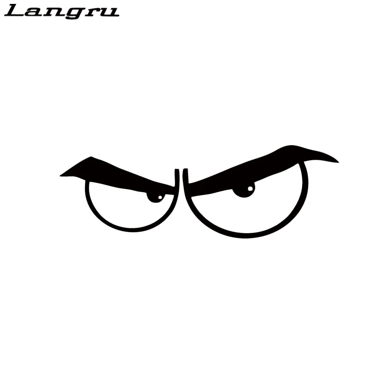 Langru Горячая продажа Angry карикатура глаза виниловая наклейка авто стиль