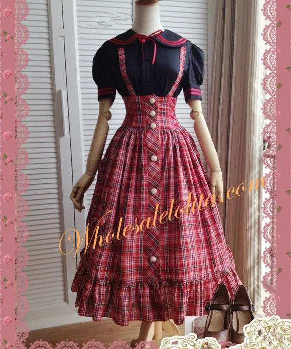 

Vintage Sailor Collar British School Lolita Blouse
