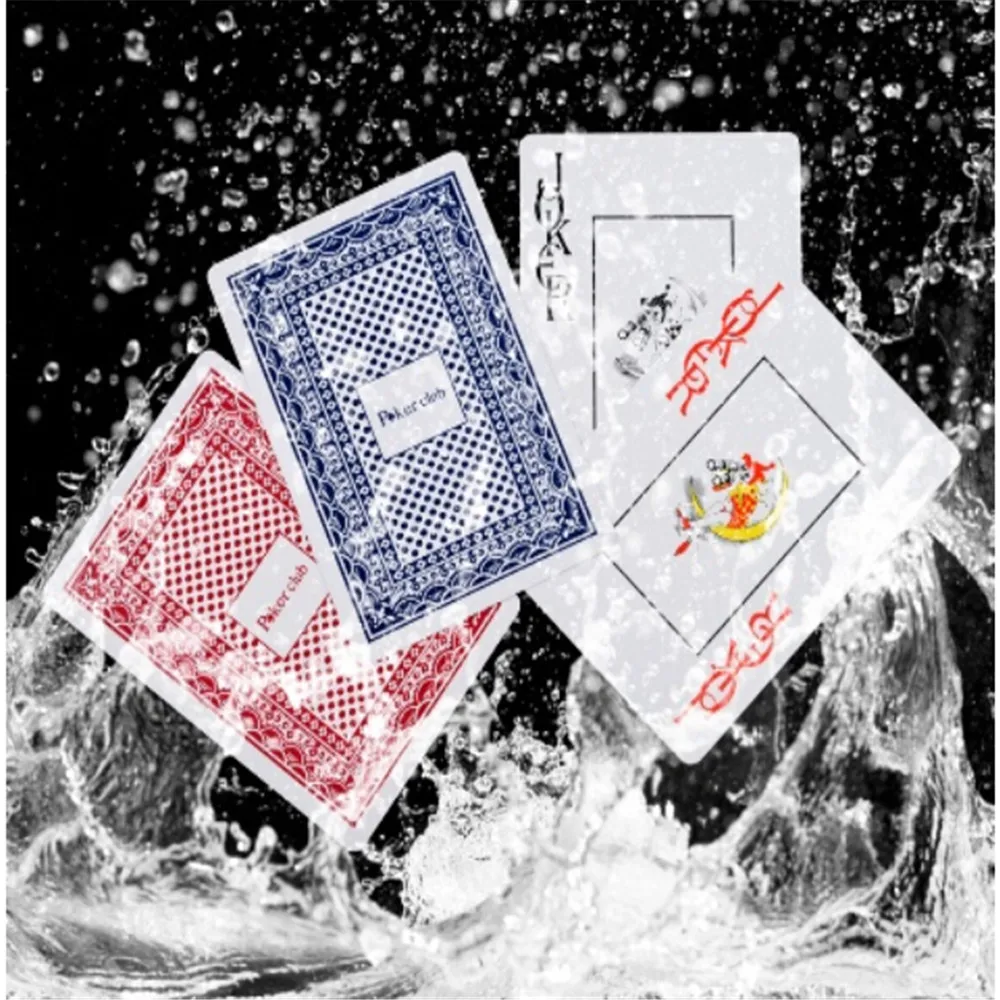 

Hot Sale Durable Waterproof Poker Plastic Playing Cards Poker Set Funny Board Game Baralho Toy For Adult Party Game Random Color