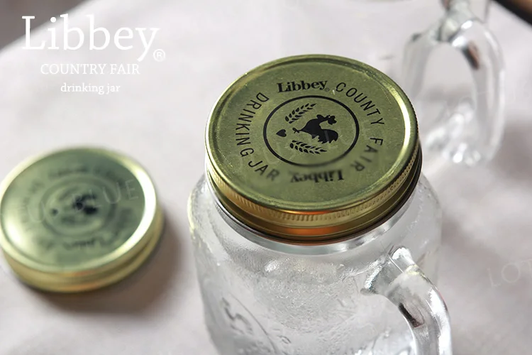 Высококачественная прозрачная стеклянная чашка с крышкой ручка для питья посуда