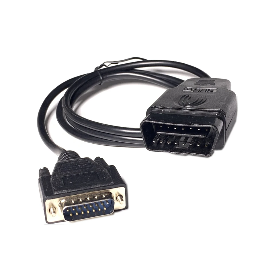 Автомобиль кабель OBD2 штекерным DB15 Мужской кабель 15 pin до 16 штырьевой OBDII удлинитель Авто кабель диагностического прибора