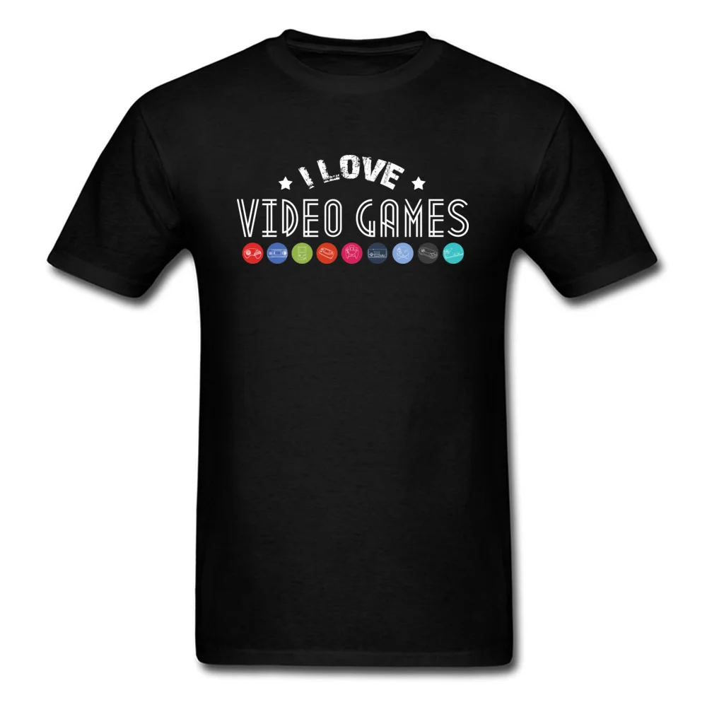 Забавная футболка с надписью Gamer Мужская принтом I Love Video Games размера плюс топы в
