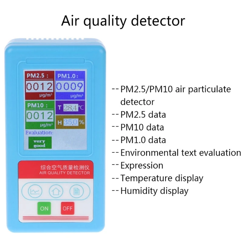 

PM1.0 PM 2.5 PM10 Gas Analyzer 9 Kinds Particles Detector Air Quality Monitor