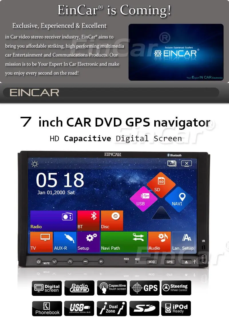 Беспроводная Камера + 2015 WinCE 8 В тире двухместный 2 din 7 &quotHD Стерео Автомобилей