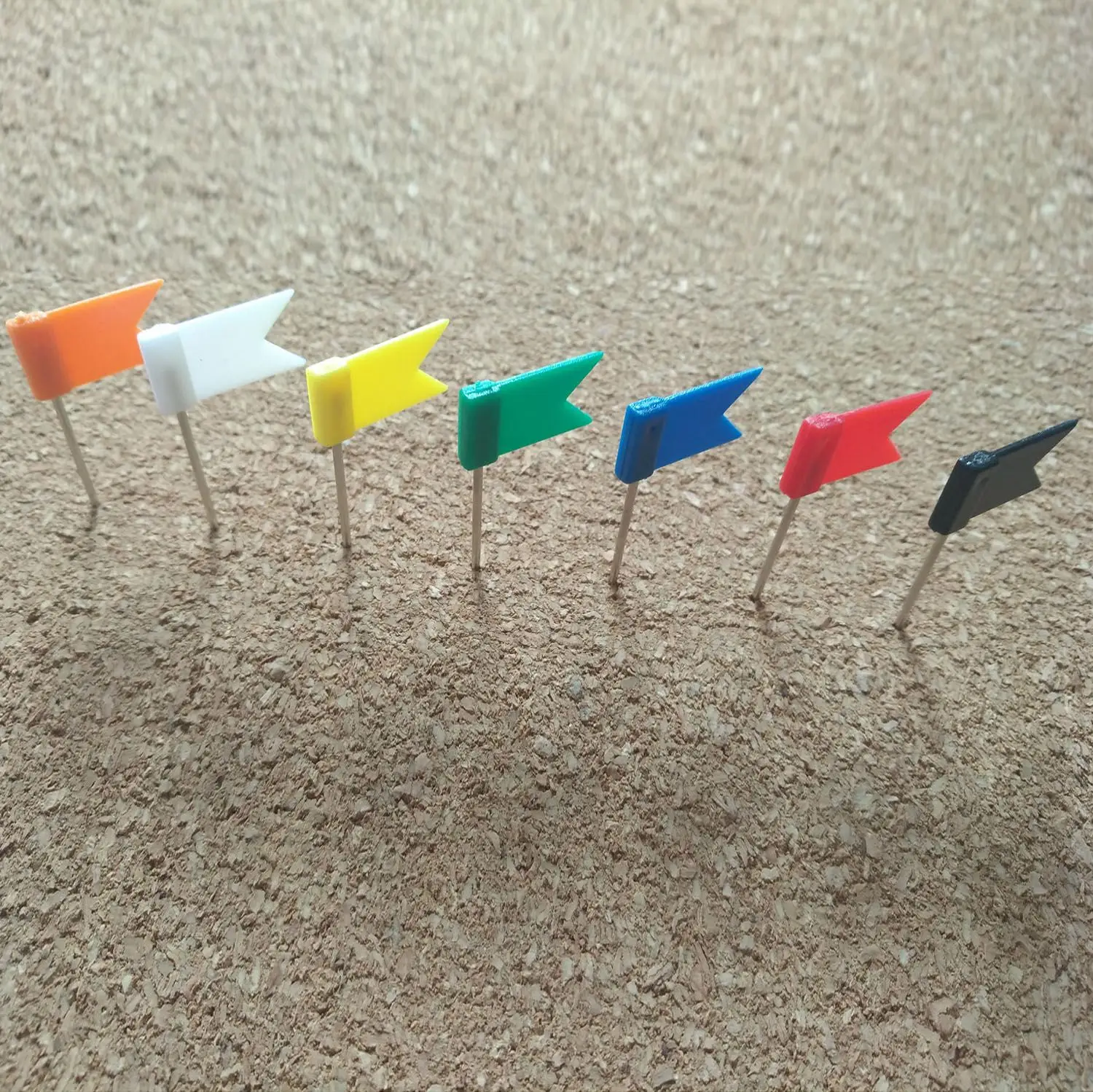 

160 Pieces Push Pins Map Flag Push Tacks, Assorted 7 Colors