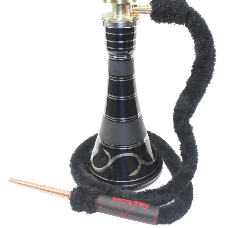 Средний Восток lotus shisha из цинкового сплава стеклянный кальян с витражом для