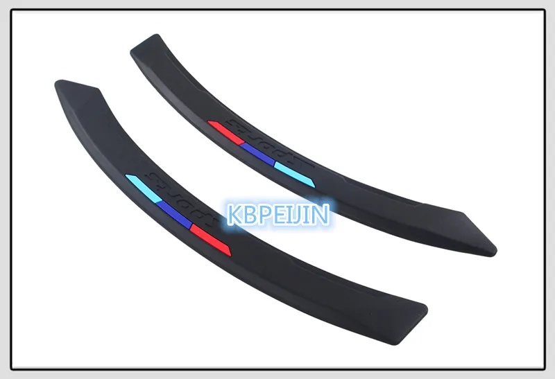 NEW 2Pcs Car Wheel eyebrow decorative Anti-collision Sticker for Cadillac srx cts ats escalade key emblem sts accessories | Автомобили и