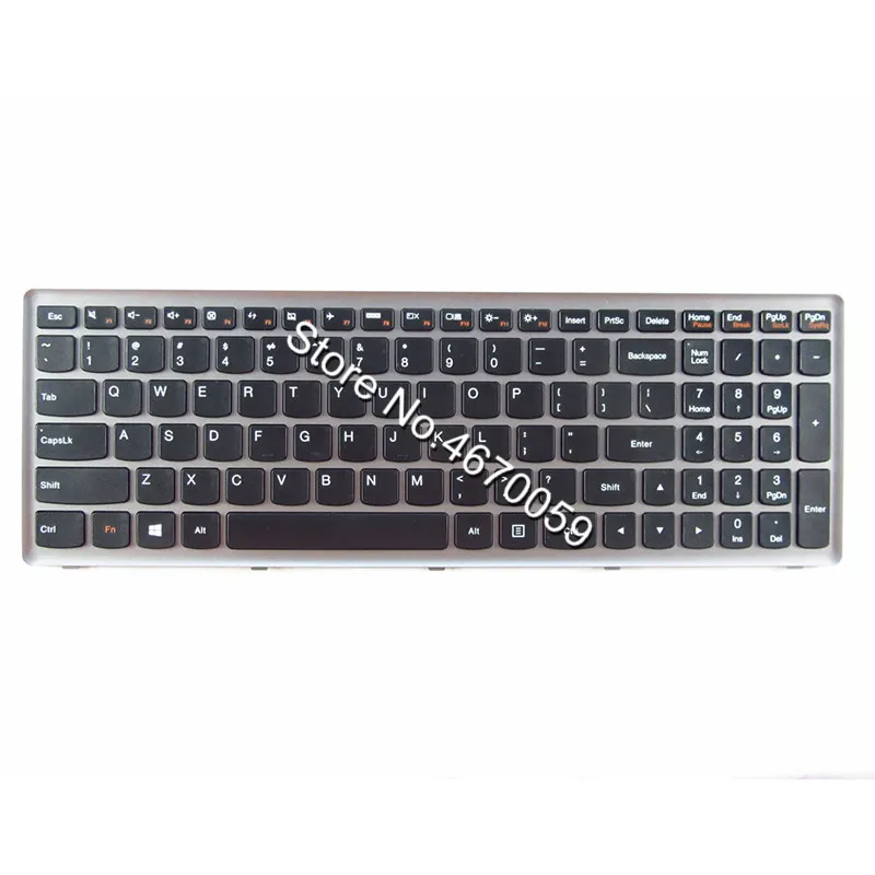 Серебряный Новый US клавиатура для lenovo Ideapad Z500 Z500A Z500G P500 серийные Ноутбуки