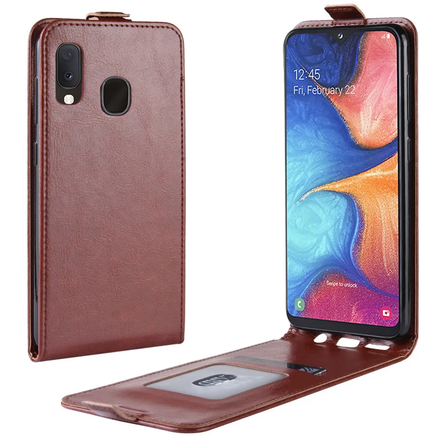 Для Samsung Galaxy A20e a202 Чехол Флип 5 8&quot Ретро Кожаный чехол-книжка на магните чехол SAMSUNG