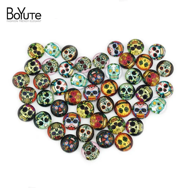 Cabochon 3649 BoYuTe круглый кабошон 12 мм 48 шт микс каваи изображение прозрачное плоское фото стекло кабошон для изготовления ювелирных изделий - Цвет: Cabochon 3649