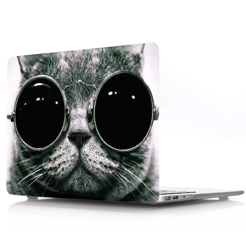 Carry360 Pretty Cat Hard Case For 2018 New Apple Macbook Air Pro Retina Touch Bar 11 12 13 15 inch A1932/A1989 +Keyboard Cover | Компьютеры