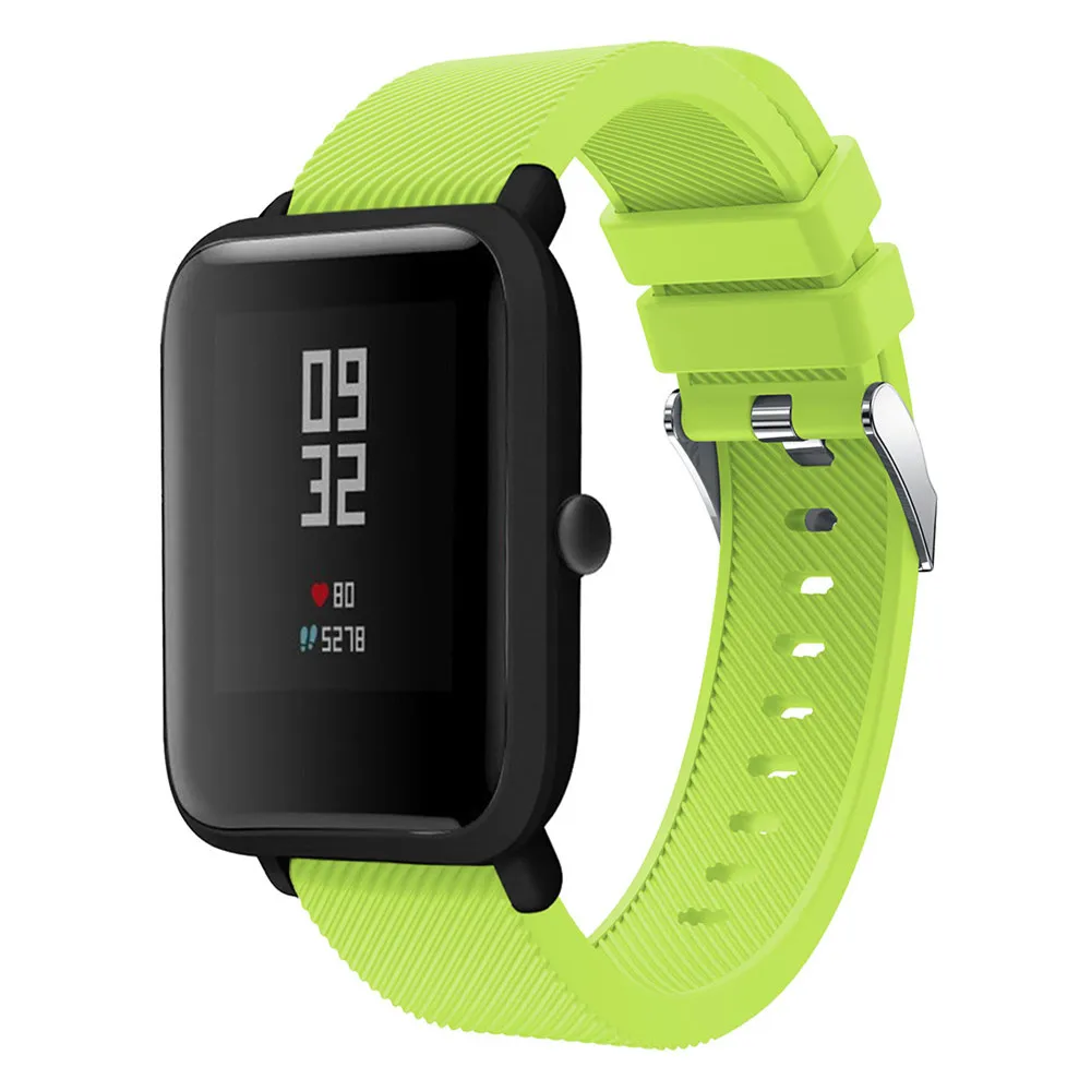 Ремешок силиконовый для Xiaomi Huami Amazfit Bip BIT PACE Lite Youth спортивный сменный Браслет