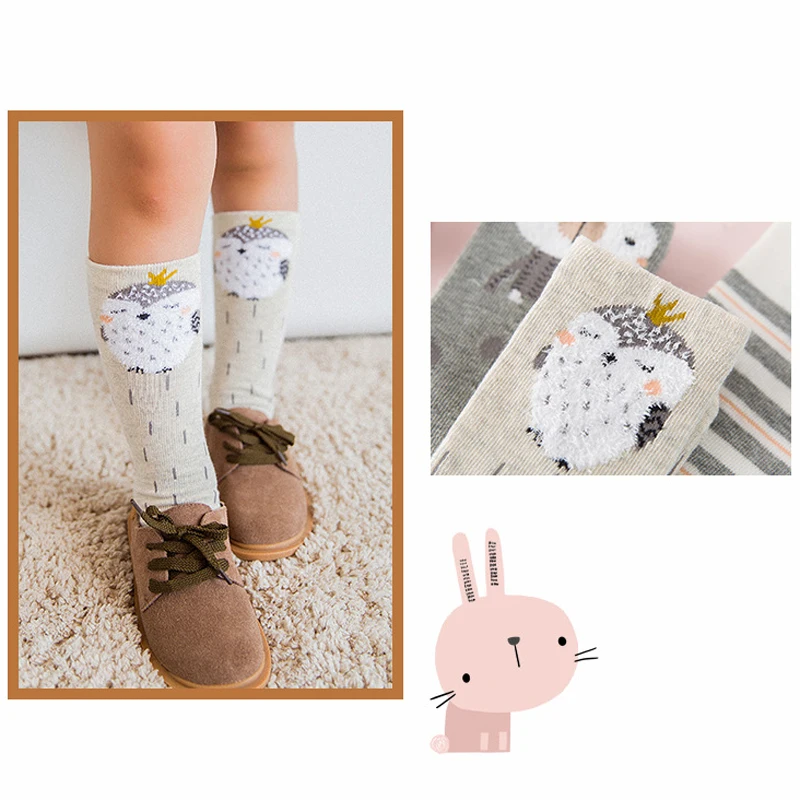 Wecute/Детские гольфы милые хлопковые детские модные теплые гетры с принтом животных для девочек, лидер продаж, дышащие носки