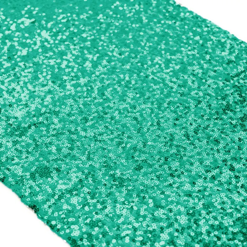 ShinyBeauty Green 35x180cm Sequin Table Runner 14*72in Sparkly Cloth Luxury Fabric for Brilliant Wedding-ar | Дом и сад