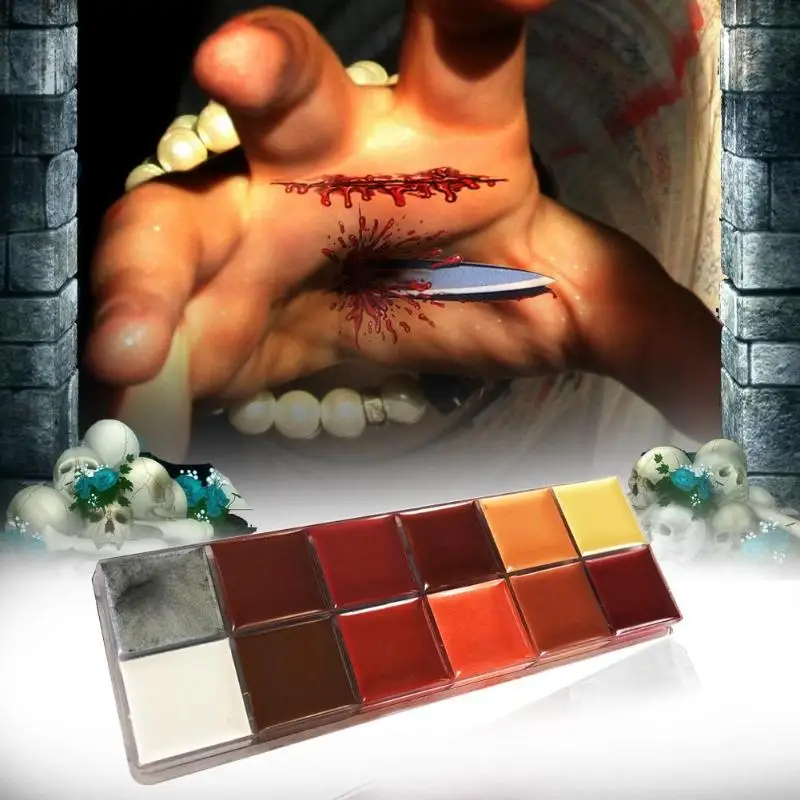 Специальные эффекты картина маслом сценический Макияж для вечеринки по случаю