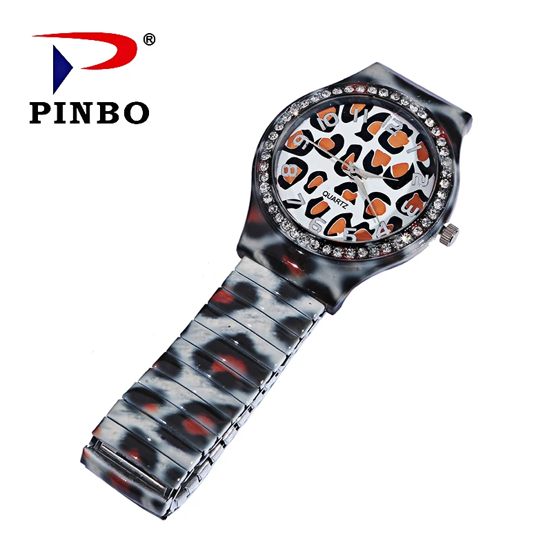 Женские Модные кварцевые часы женские Стразы повседневные эластичные