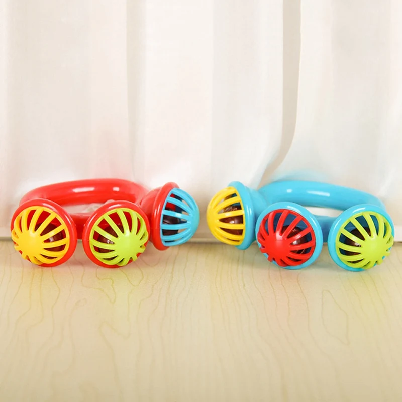 

New Cartoon Infant Baby Bell Rattles Newborns Toys Hand Toy For Children Instruments Music Toy Baby Color Random