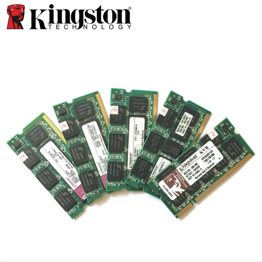 Оперативная память для ноутбука Kingston DDR DDR1 1 ГБ 2 Гб 333 МГц PC 2700S SODIMM подходит intel amd