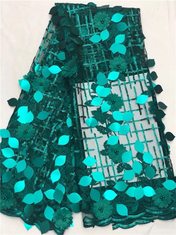 Новейшая французская сиреневая кружевная 3D Цветочная вышитая фатиновая ткань с