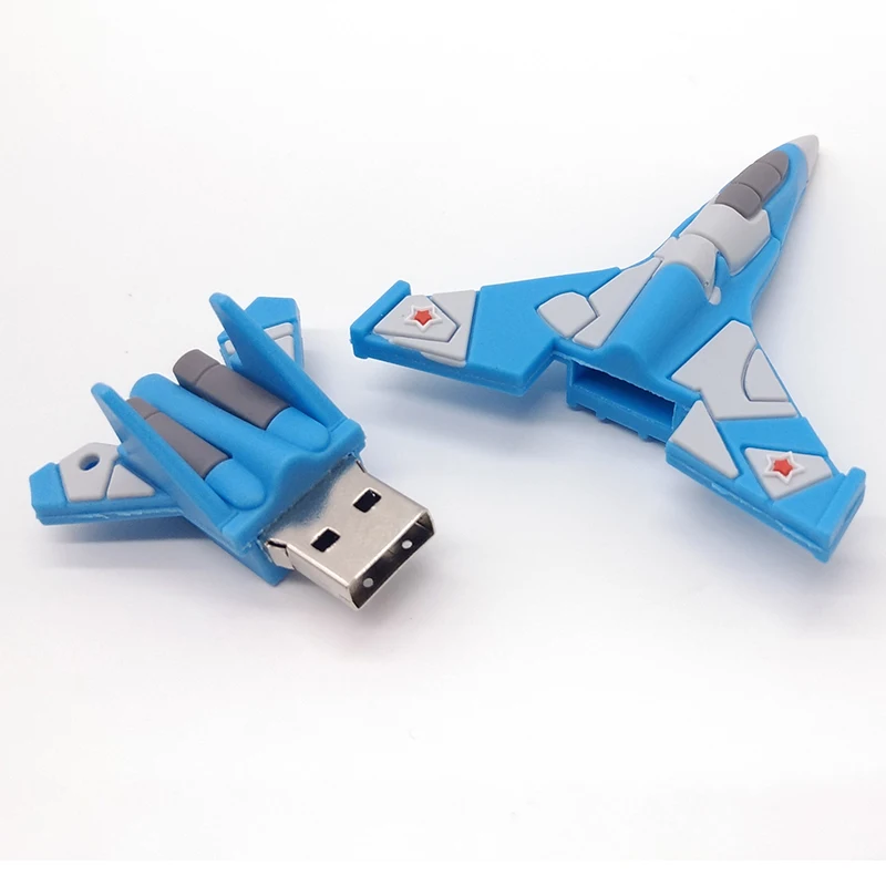 Флеш накопитель в виде мультяшного самолета usb2.0 флеш 64 гб 32 16 8 4 карта памяти