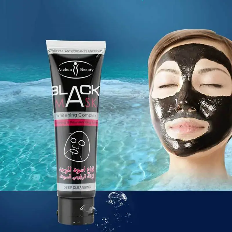 Black Mask Face Facial maquiagem Summer Skin Care Clean Removing Blackheads Head Pore Strip Peel Off Mud Masks | Красота и здоровье