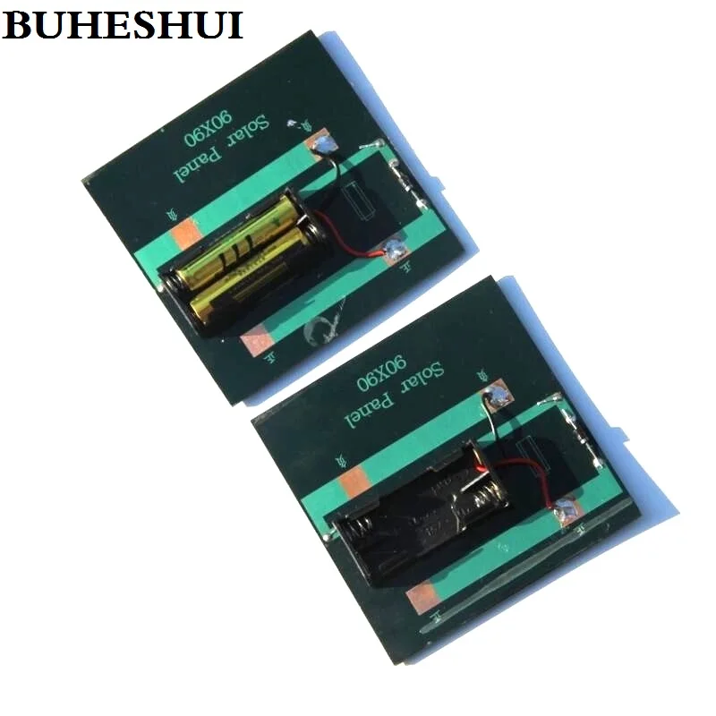 BUHESHUI 1 Вт солнечная панель с основанием для батареи AA 4 в батарея 2 2xaaa