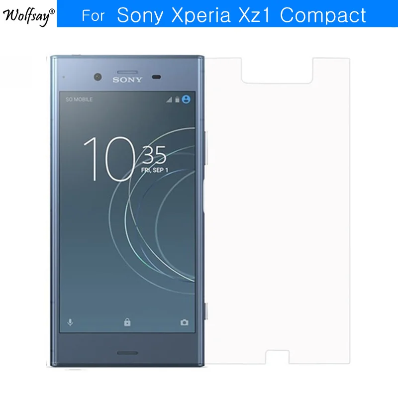 2 шт СПС закаленное стекло Sony Xperia Xz1 Compact защита экрана ультра-тонкая пленка для Glass