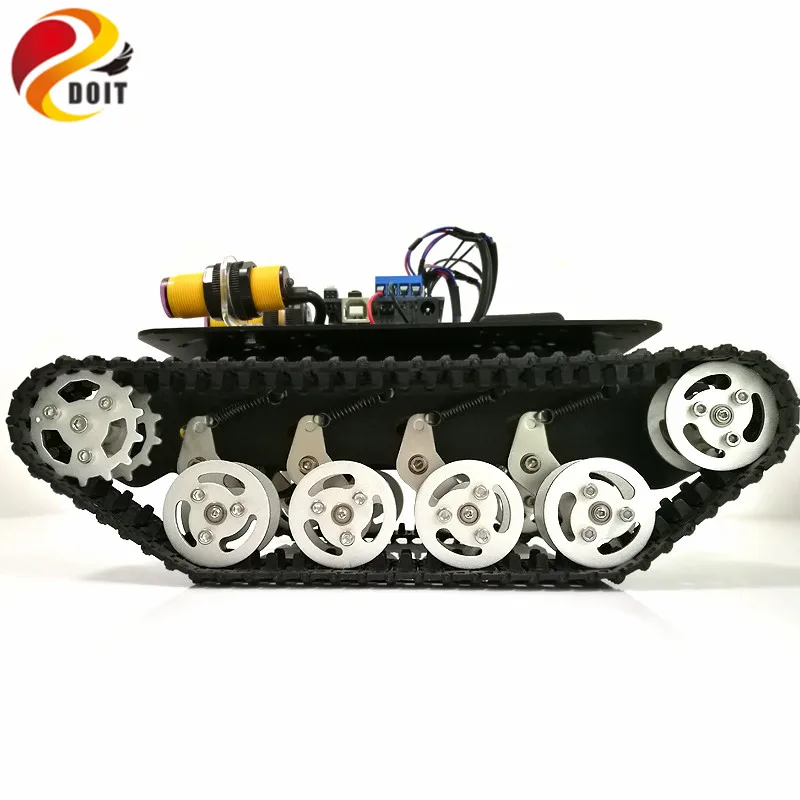 Отслеживание обхода препятствий Робот Танк шасси с Arduino UNO R3 плата + привода