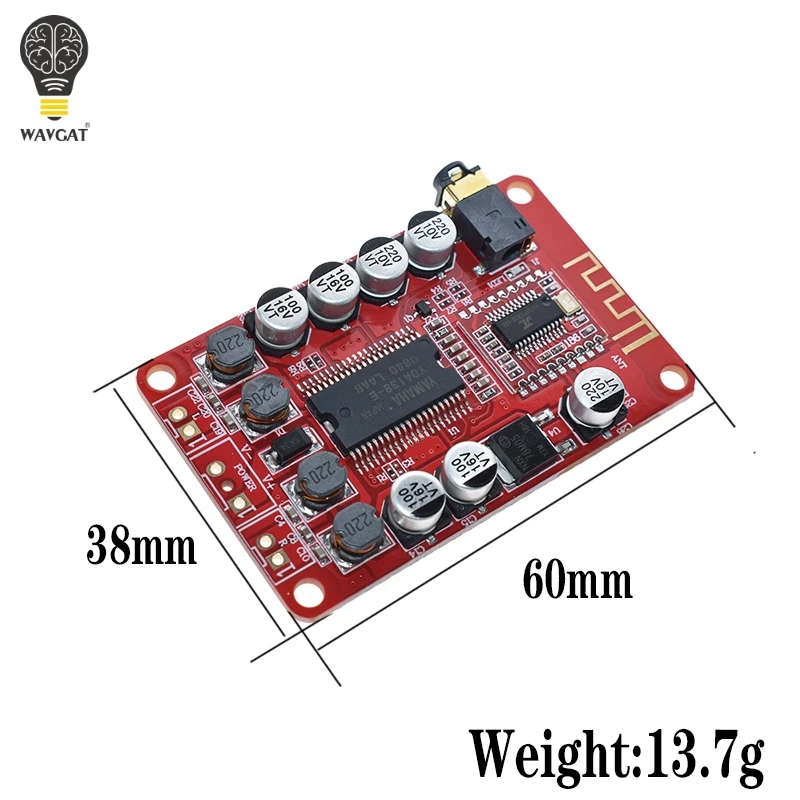 Плата усилителя Bluetooth YDA138 2*15 Вт модуль 2 0 стерео класс D прозрачные басы цифровые
