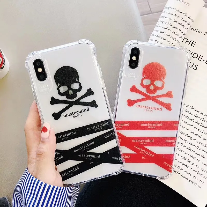 Модные Вдохновителя ЯПОНИЯ череп бренд чехол для телефона iphone 7 8 6 6s Plus X XS Max Xr