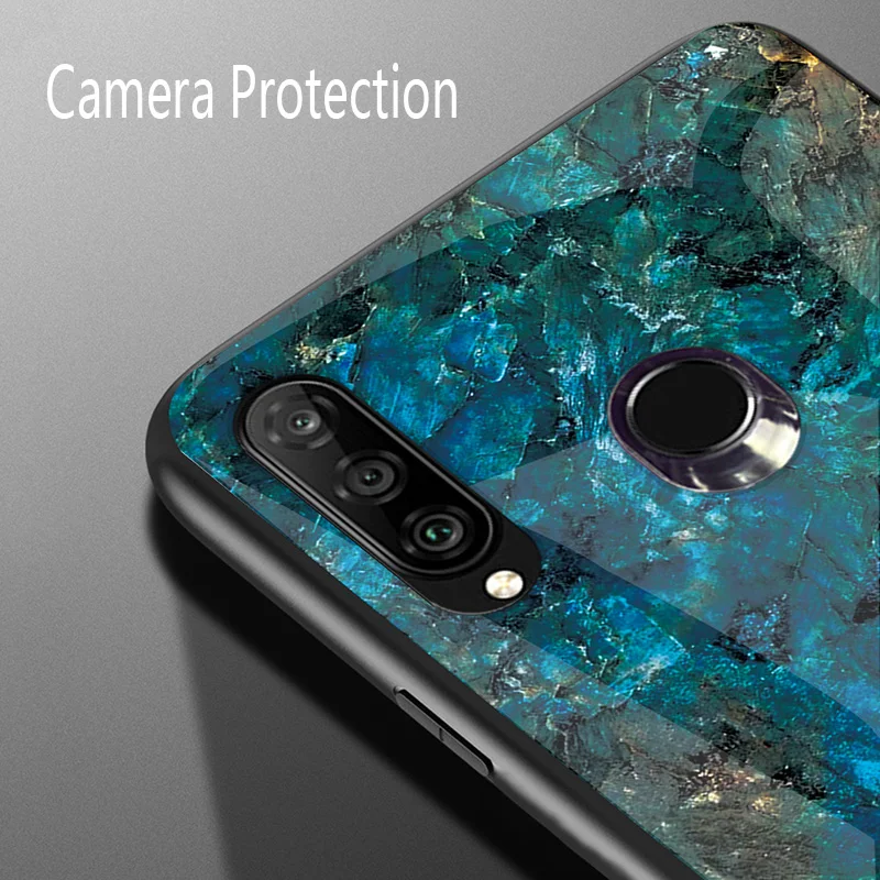 Чехол honor 10I для huawei 9 H из закаленного стекла силиконовый чехол гибридная задняя