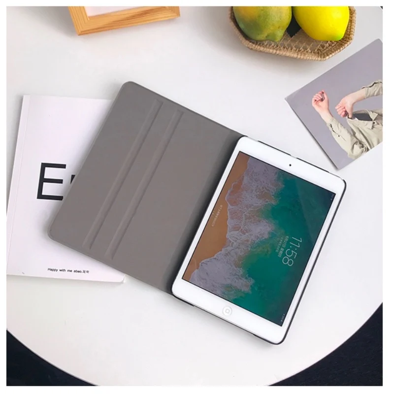 Автоматический будильник смарт-чехол с подставкой для Планшеты ipad Mini1 на возраст 2, 3, 4, 5, ipad air 2 3 pro 10,5 Мультфильм защитный чехол для ipad 2, 3, 4 18 9,7