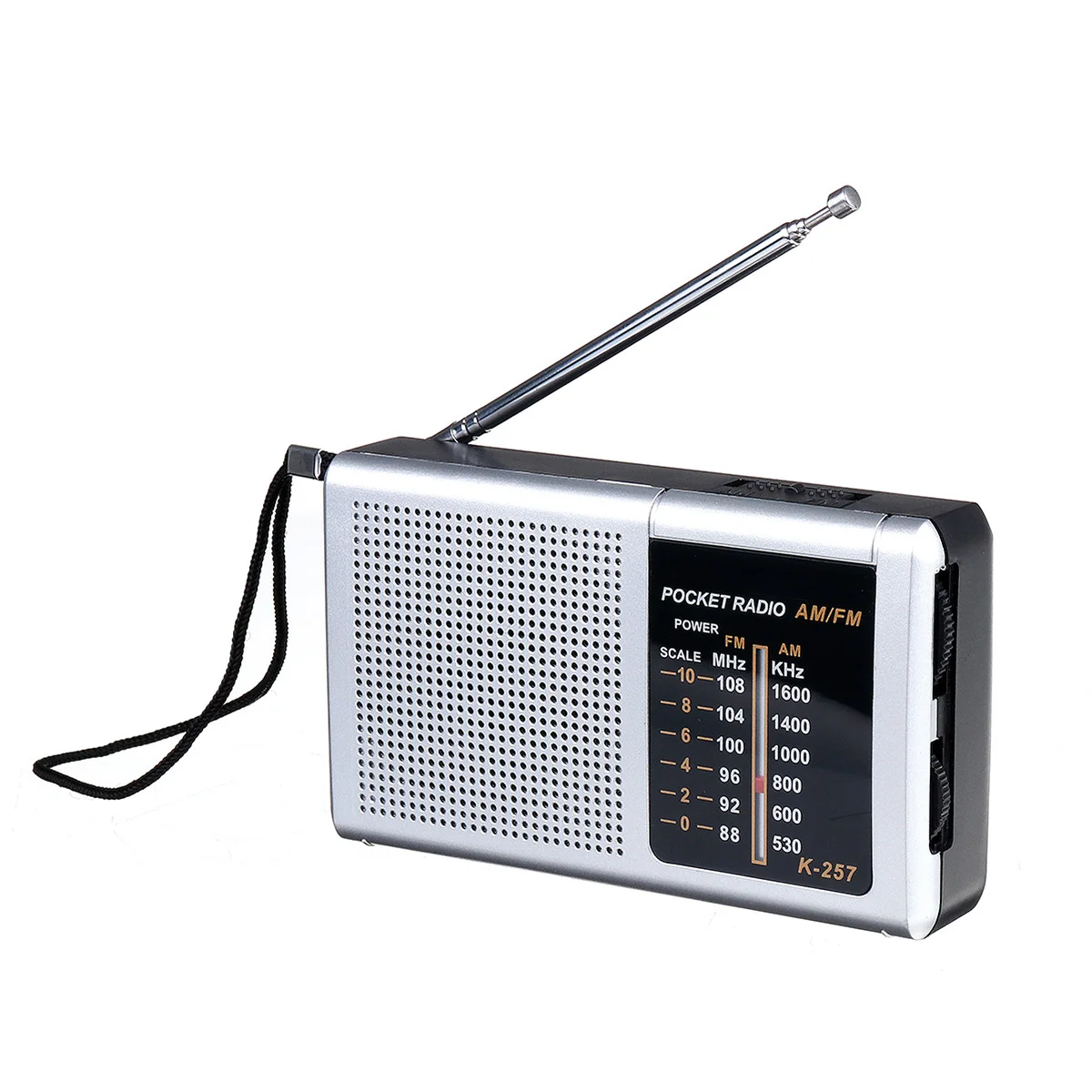Мини Портативный FM/AM 88-108 МГц FM 530-1600 кГц беспроводной ретро радиоприемник канал динамик стерео мультимедиа музыкальный плеер - Цвет: Серебристый
