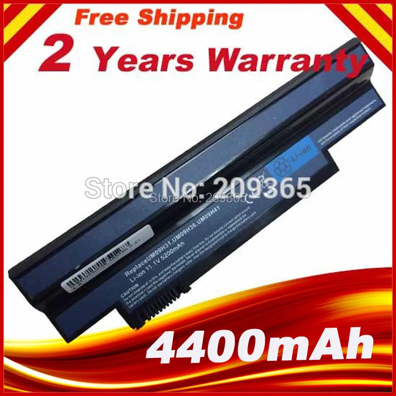 

Laptop battery for ACER Aspire One 532h UM09H41 UM09H71 AO532h-2Bb AO532h-W123 UM09G75 UM09G41 NAV50 AO532h-2223