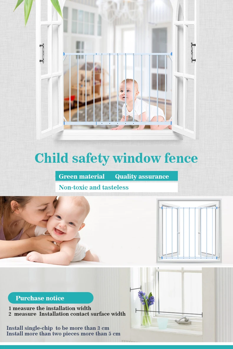 Babysafe ограждение для детской безопасности 2 шт защита окна перила балкон окна безопасности 96-165 см окна сети